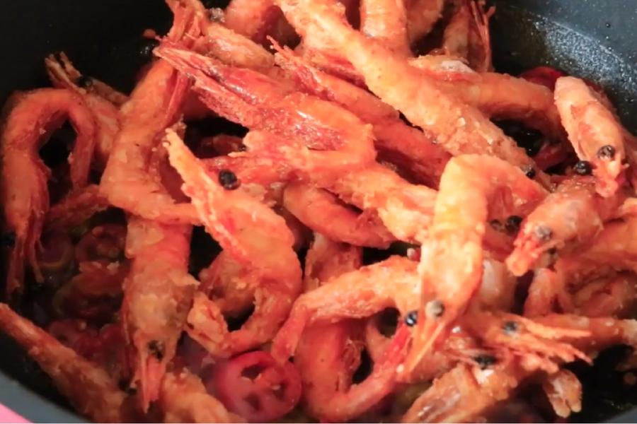 油炸酸辣加拿大北极虾生虾