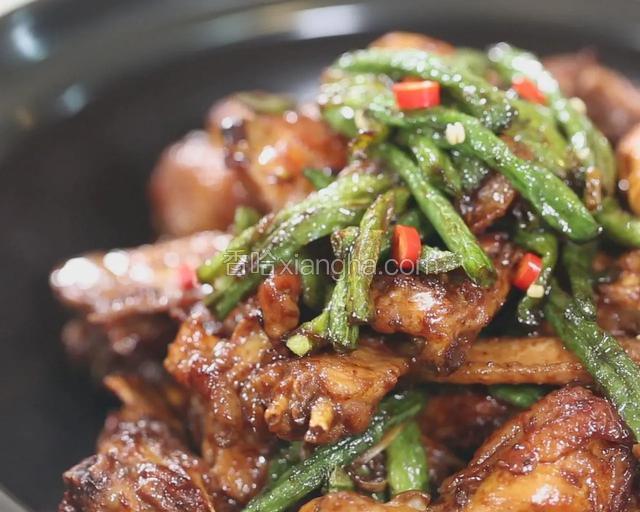 豆角炒仔鸡