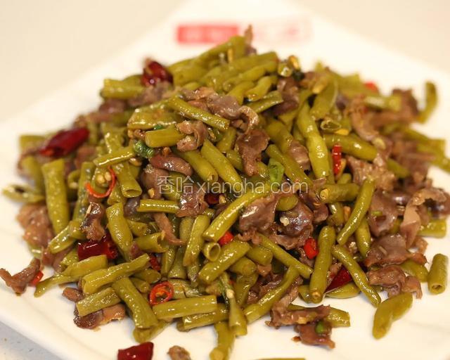 酸豆角炒鸡胗