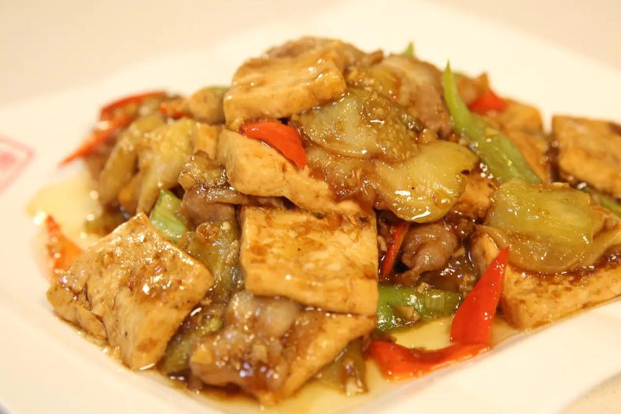 豆腐焖茄子