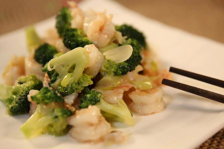 西兰花炒虾仁
