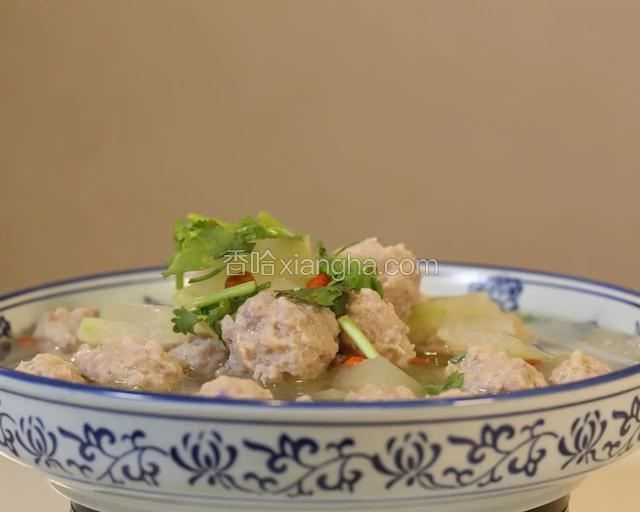 冬瓜汆丸子