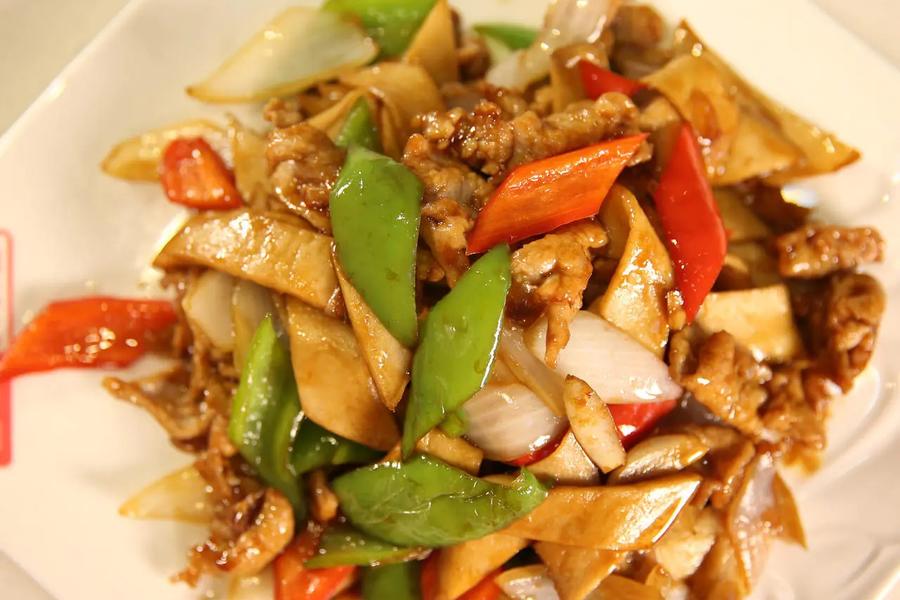 杏鲍菇炒肉片