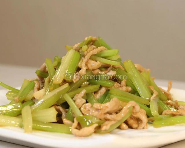 芹菜炒肉丝