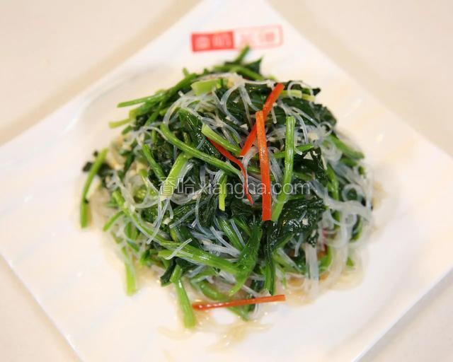菠菜拌粉丝