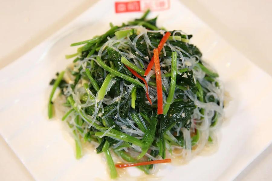 菠菜拌粉丝
