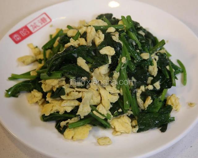 菠菜炒鸡蛋