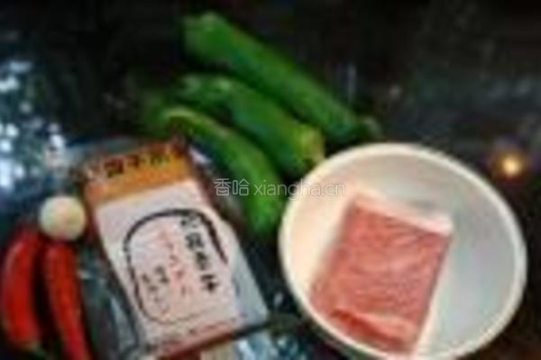 香干炒肉片的做法图解1