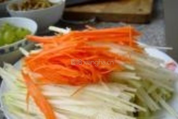 苤蓝丝小炒的做法图解4