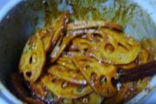 凉拌辣椒藕的做法图解6