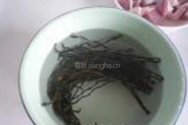 干豆角烧肉的做法图解3