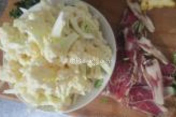 咸香花菜的做法图解1