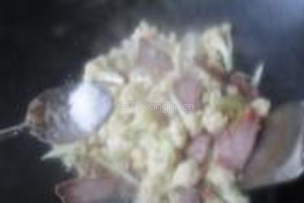 咸香花菜的做法图解4