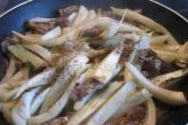 茴香头炒羊肩肉的做法图解8