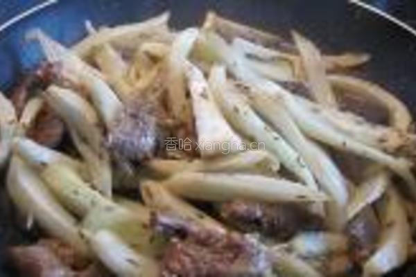 茴香头炒羊肩肉的做法图解9