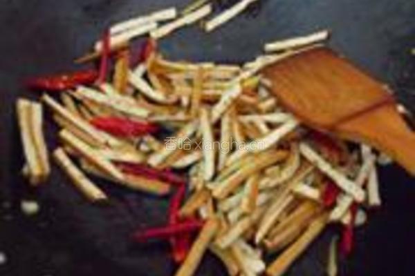 蒜薹炒香干的做法图解4