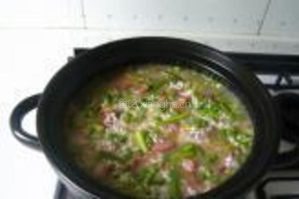 腊肉豌豆煲仔饭的做法图解14