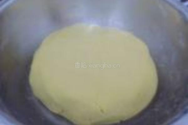 香煎黄米豆沙饼的做法图解3