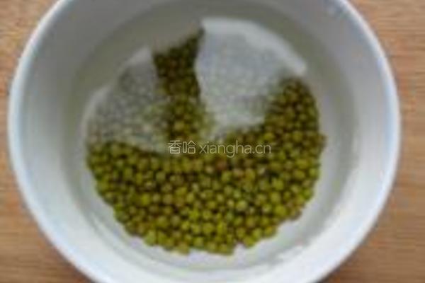 绿豆薄荷米糊的做法图解2