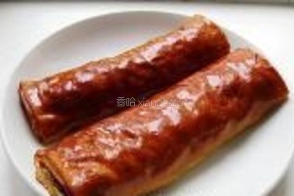 熏干豆腐肉卷的做法图解8
