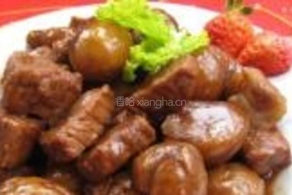 牛肉烧板栗的做法图解6