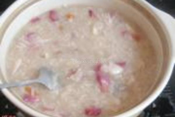 玫瑰花桂圆粥的做法图解13