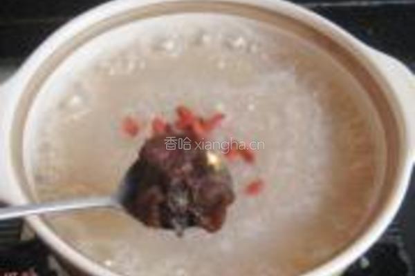 玫瑰花桂圆粥的做法图解9