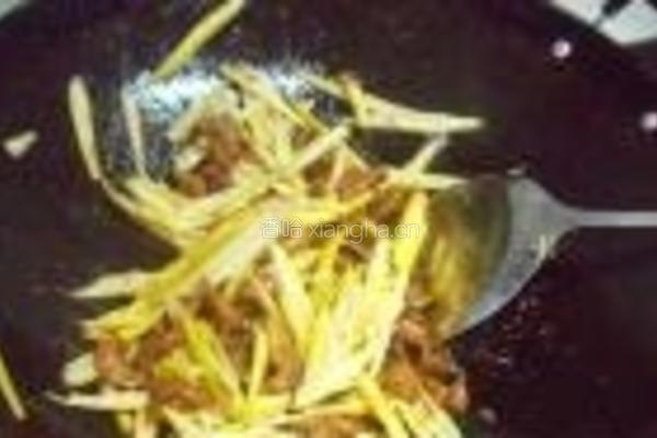 瘦肉炒竹笋的做法图解7