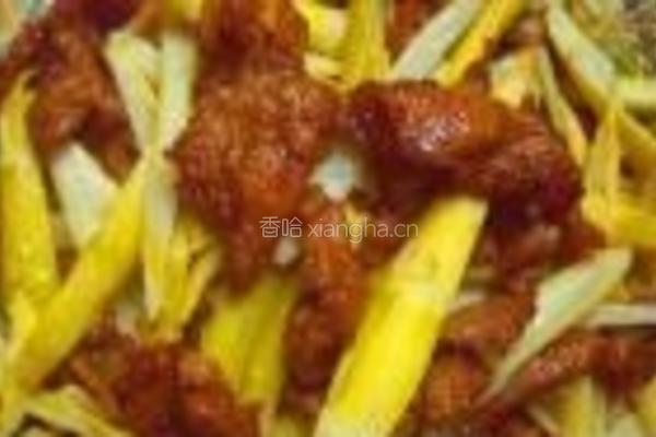 瘦肉炒竹笋的做法图解8
