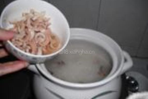 豆腐粒香菇干鱿鱼粥的做法图解11