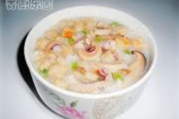 豆腐粒香菇干鱿鱼粥的做法图解17