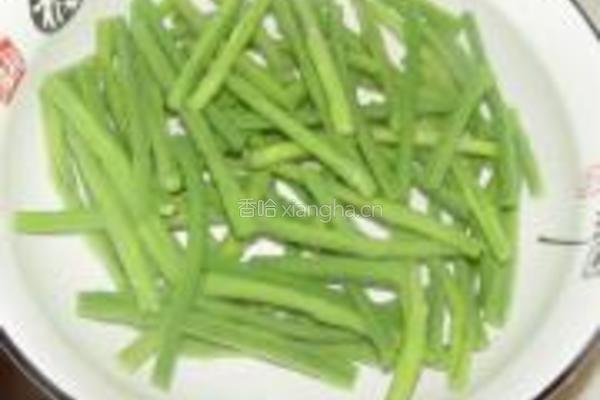 麻汁豆角的做法图解4