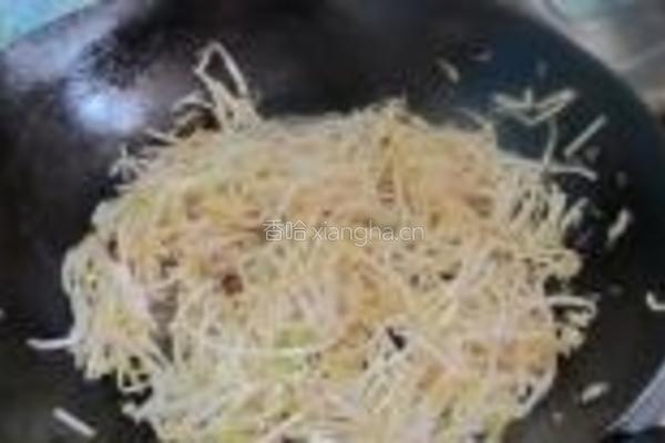 辣炒豆芽的做法图解5