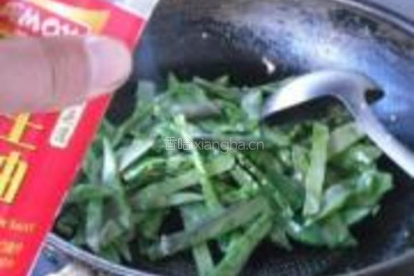 黄花菜烧扁豆的做法图解5
