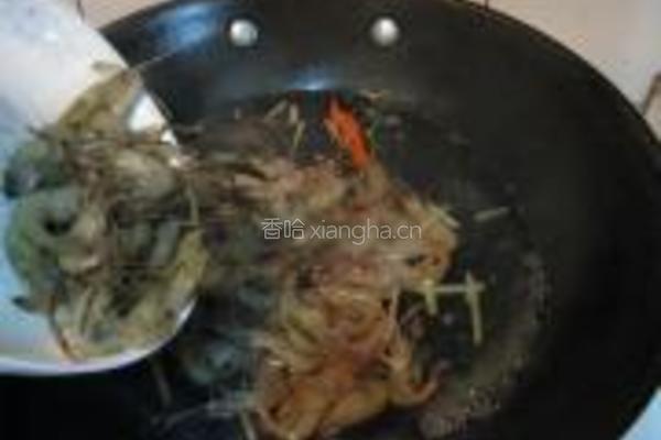 水煮河虾的做法图解4