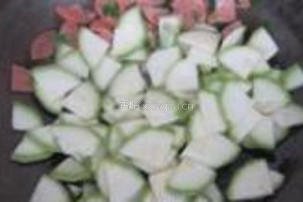 火腿西葫芦的做法图解5