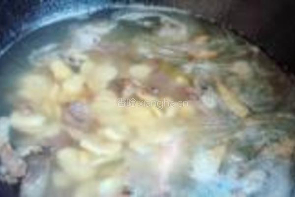 蚕豆煮枇杷叶的做法图解7
