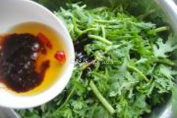 油泼茼蒿的做法图解8