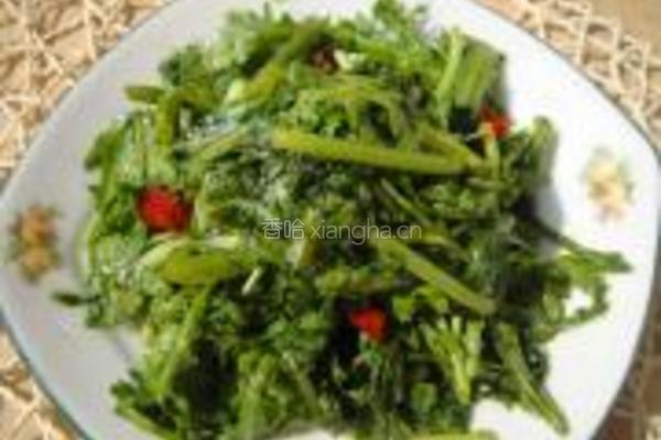 油泼茼蒿的做法图解9