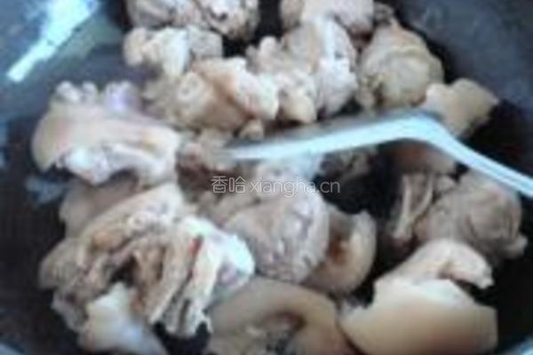 猪手扒海参的做法图解8