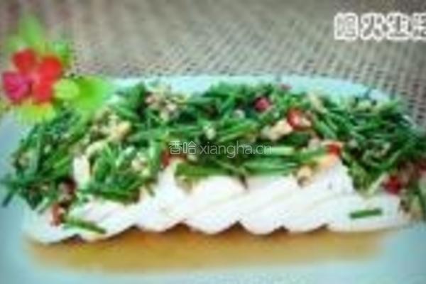自制鸡精拌小葱豆腐的做法图解11