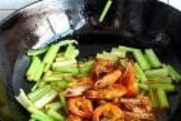 芹菜炒大虾的做法图解10
