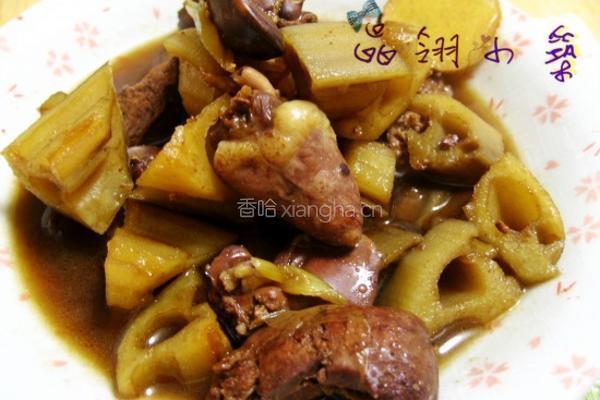 莲藕鸡心肝