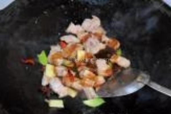 茶树菇红烧肉的做法图解5