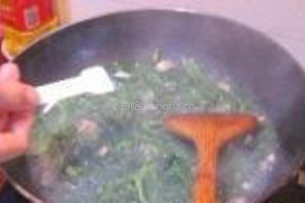 上汤茼蒿蚝仔的做法图解7