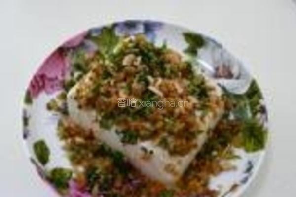 花生香菜拌豆腐的做法图解4