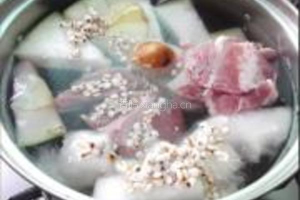 冬瓜薏米猪骨汤的做法图解3