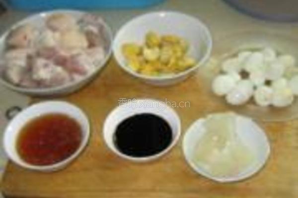 栗子蛋烧肉的做法图解1