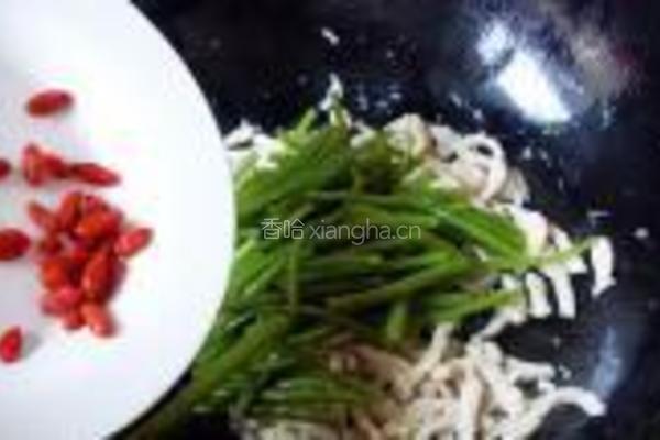 鸡丝蒿子杆的做法图解5