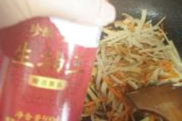 虾仁炒三素的做法图解11
